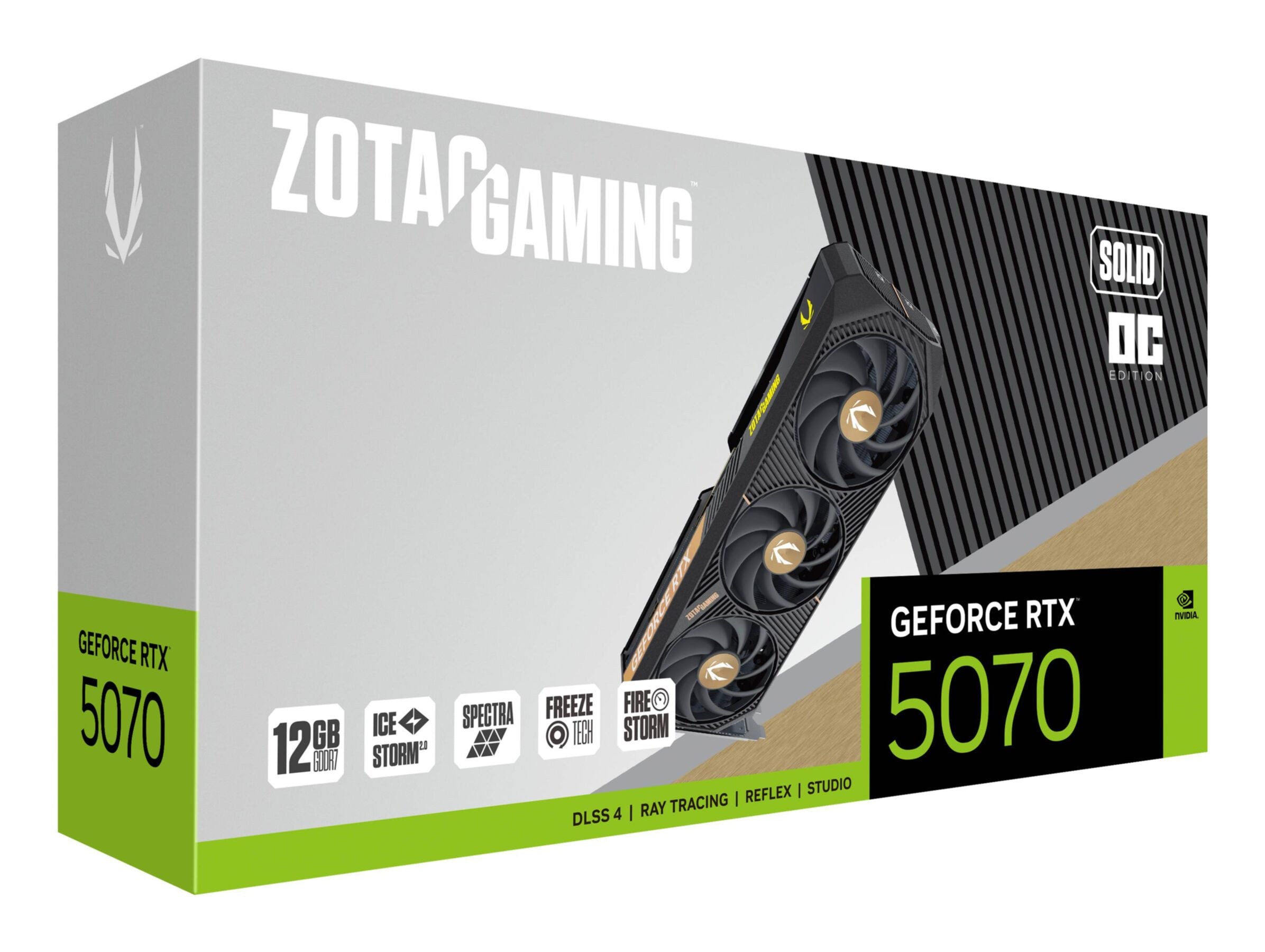 ZOTAC gaming geforce rtx 5070 solid oc grafikkarte