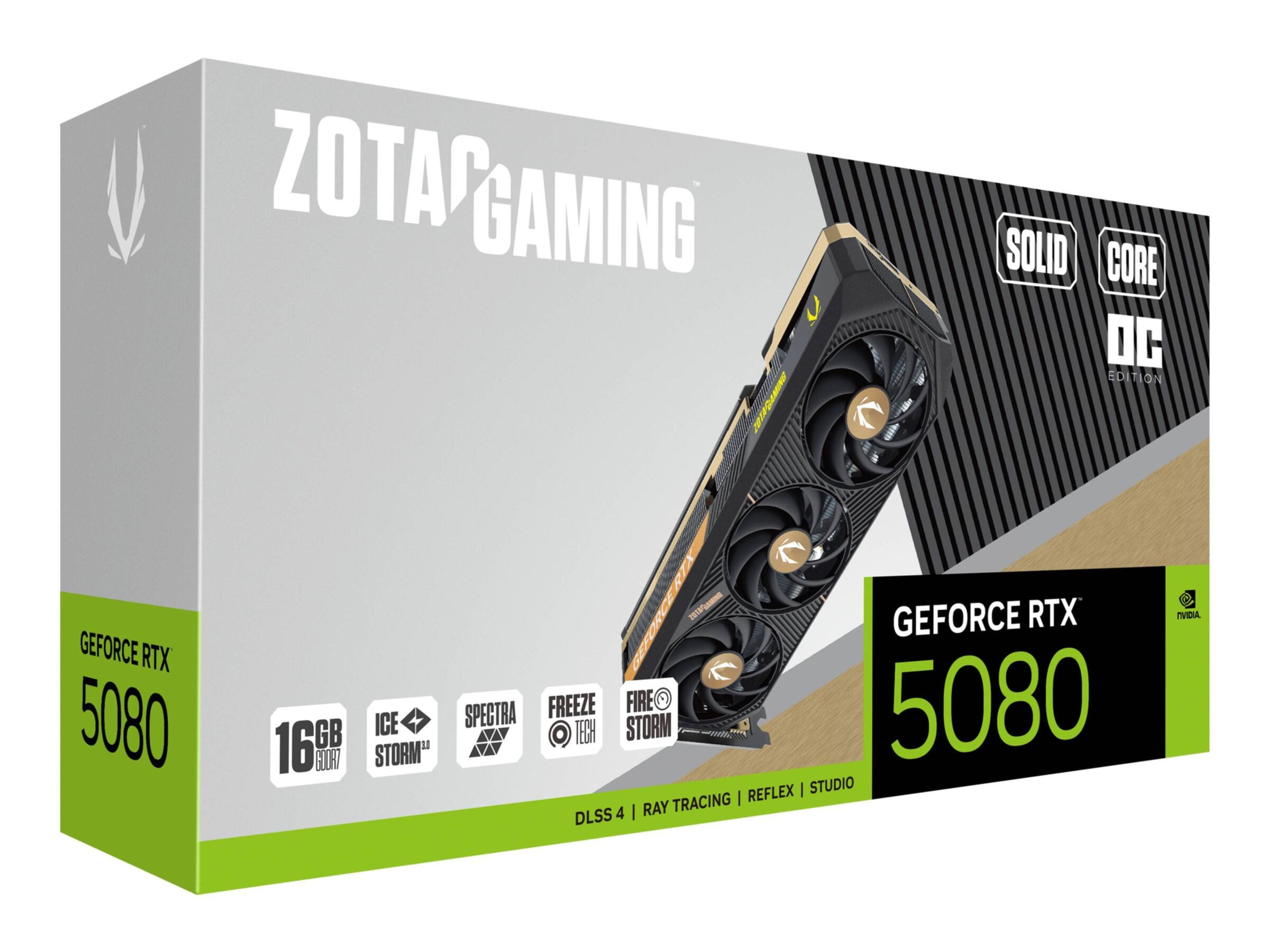 ZOTAC gaming geforce rtx 5080 solid core oc grafikkarte
