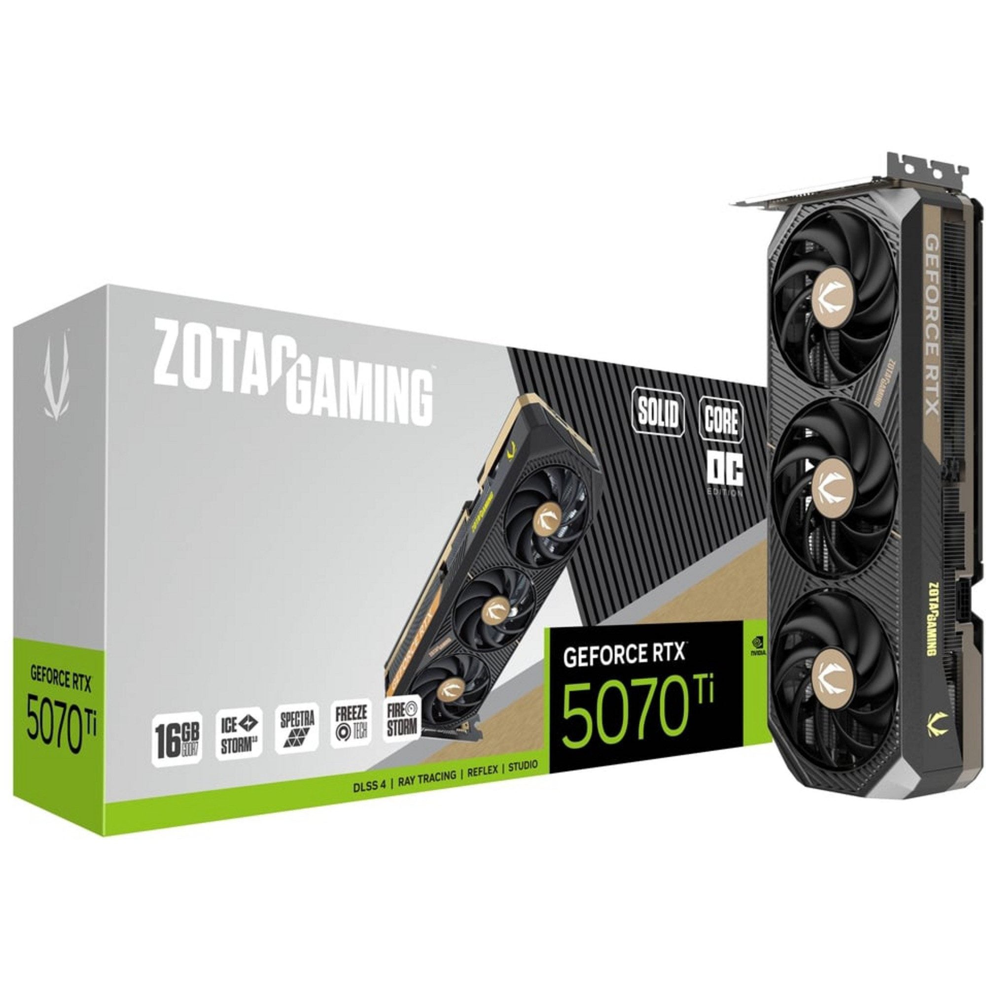ZOTAC zotac geforce rtx 5070 ti solid core oc, grafikkarte