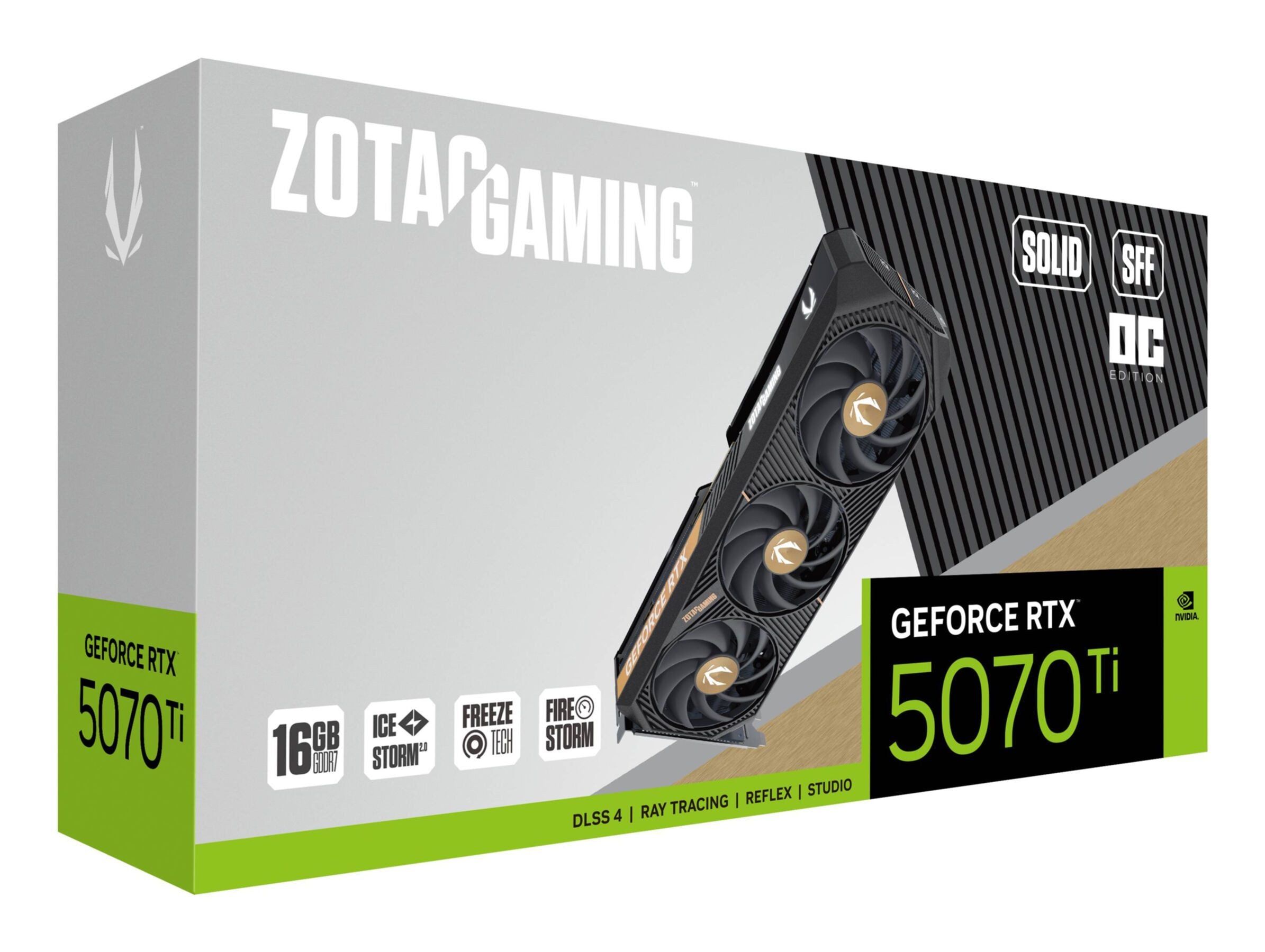 ZOTAC gaming geforce rtx 5070 ti solid sff oc grafikkarte